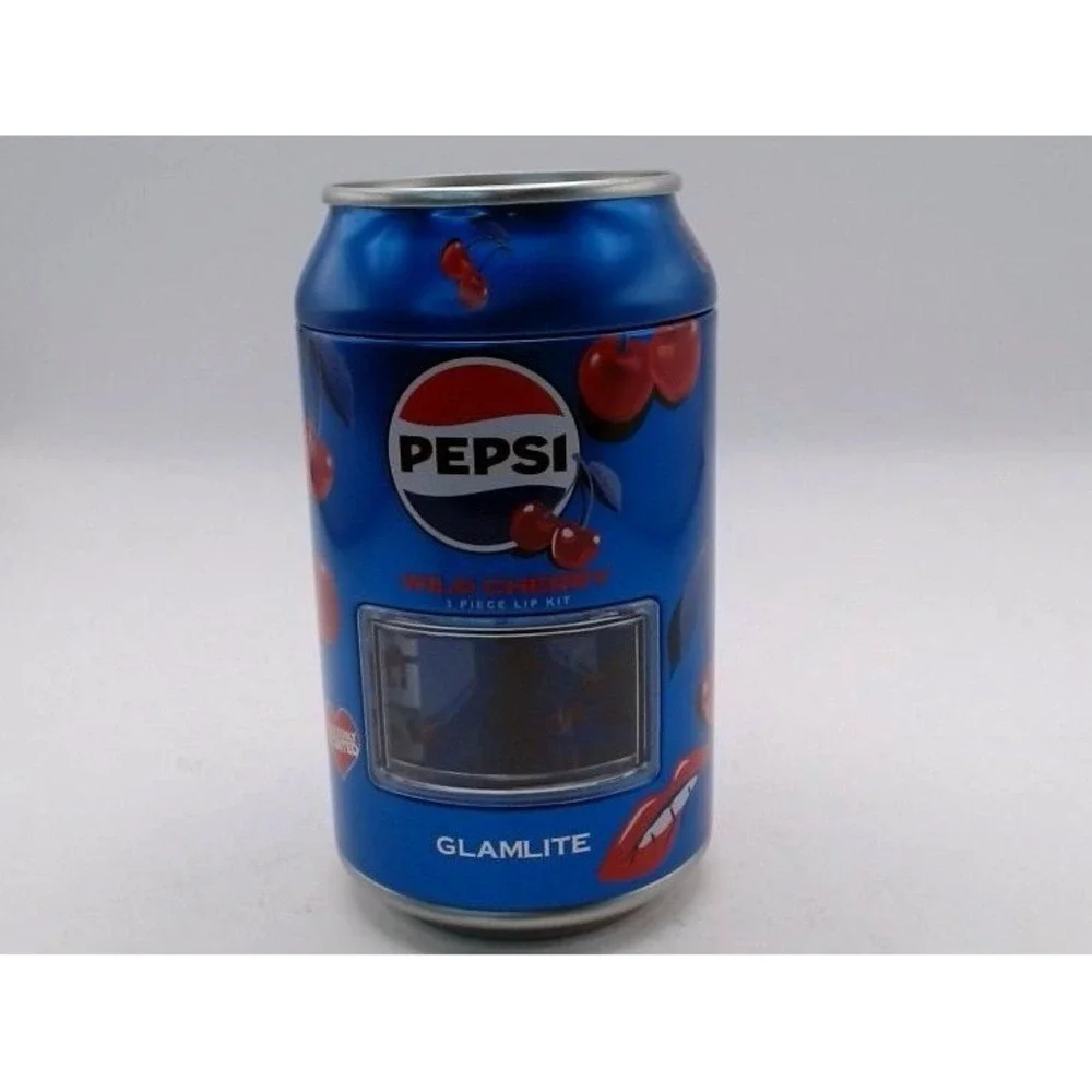 Glamlite x Pepsi, Wild Cherry 3 Pc Lip Set, BRAND NEW
